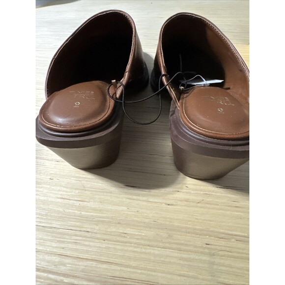 Time And Tru Women’s Block Heel Mule Brown Clogs Size 9 With Studs New With Tags - Picture 2 of 8